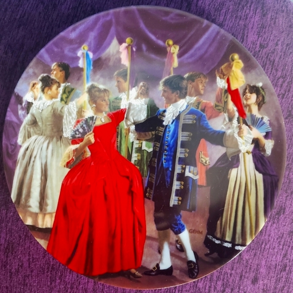 Set of 2 - 80s German Grimm's Fairy Tales Collector Plates